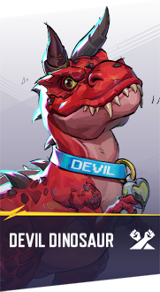 Devil Dinosaur Marvel Rivals hero card