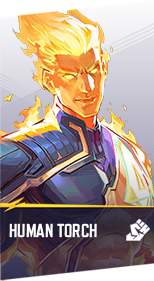Human Torch Marvel Rivals hero card
